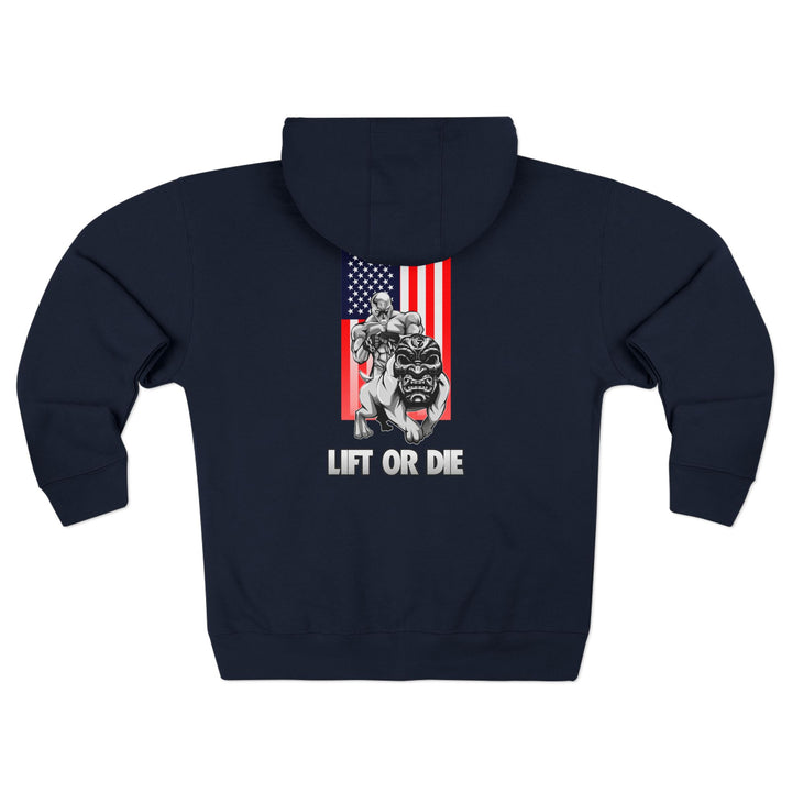 CG ANGRY DOG USA/LIFT OR DIE ZIP UP