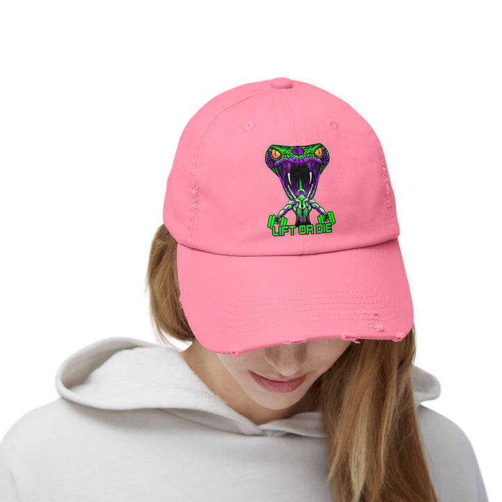 MAN VS VIPER PURPLE GREEN /LIFT OR DIE CAP