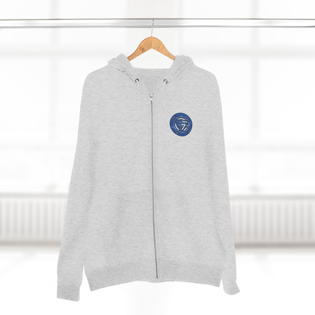 CG ANGRY DOG GREY BLUE CAMO/READY FOR WAR ZIP UP