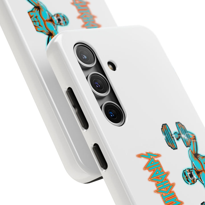RIDE THE LIGHTNING MIAMI COLORS AQUA ORANGE PHONE CASE/CLUTCHGRIPS