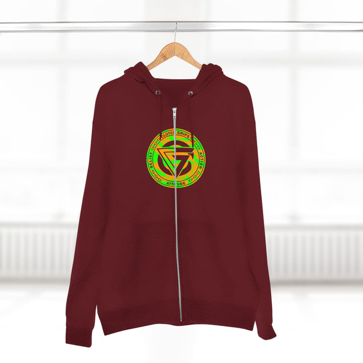 TIGER VS TIGER GREEN ORANGE /WELCOME TO THE JUNGLE ZIP UP