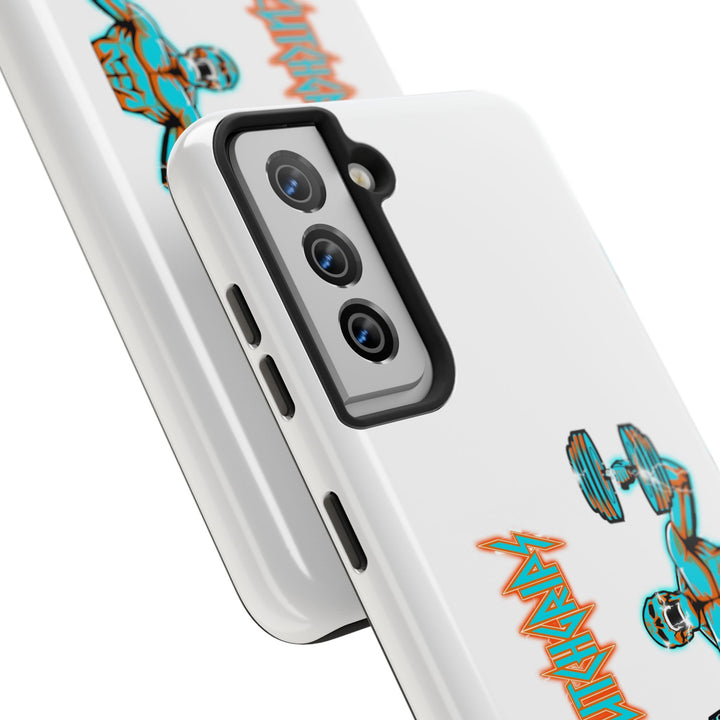 RIDE THE LIGHTNING MIAMI COLORS AQUA ORANGE PHONE CASE/CLUTCHGRIPS