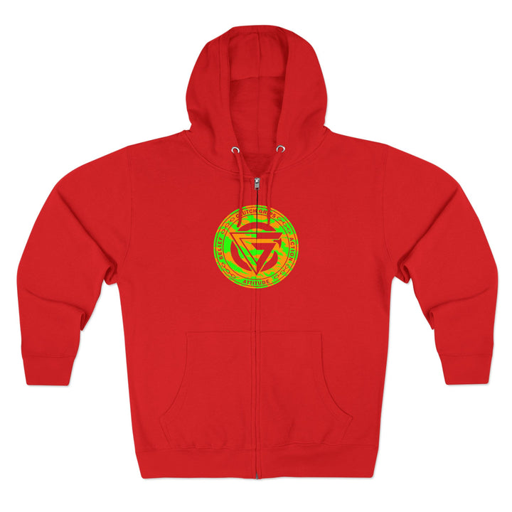 TIGER VS TIGER GREEN ORANGE /WELCOME TO THE JUNGLE ZIP UP