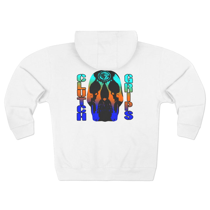 CG SKULLATOR BLUE ORANGE AQUA /WORLD DOMINATION ZIP UP