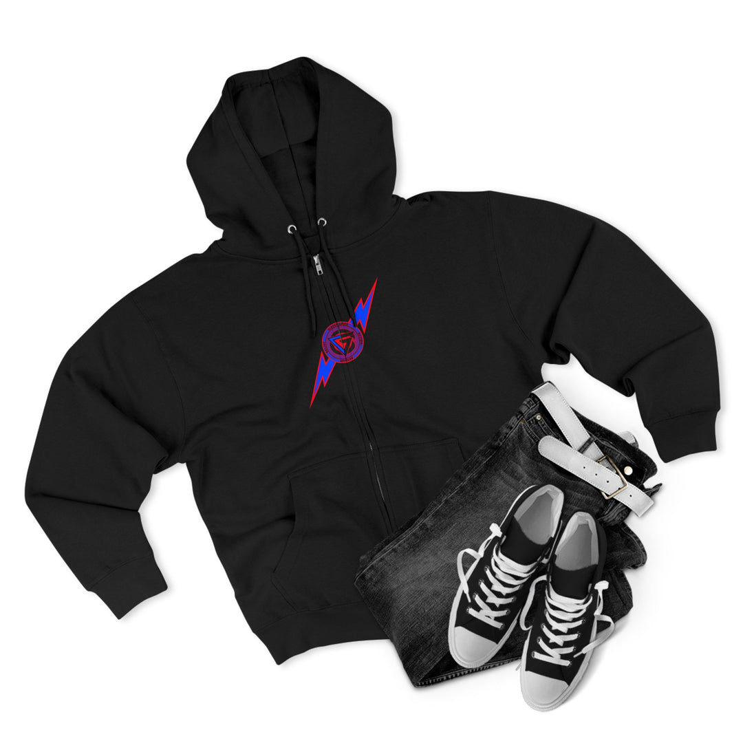 CG LION HEART RED WHITE BLUE /FIGHT FOR IT ZIP UP