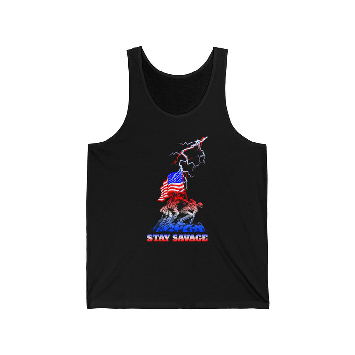 CG AMERICAN BAD ASS RED WHITE BLUE FADE /STAY SAVAGE