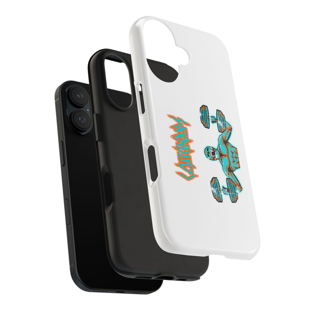 RIDE THE LIGHTNING MIAMI COLORS AQUA ORANGE PHONE CASE/CLUTCHGRIPS