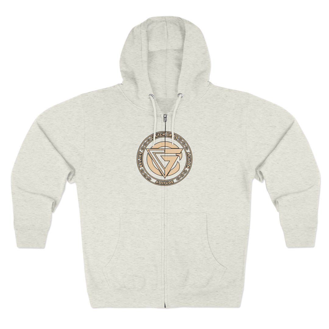 CG SGL SKULL BELL DESRT SAND/LIFT OR DIE ZIP UP