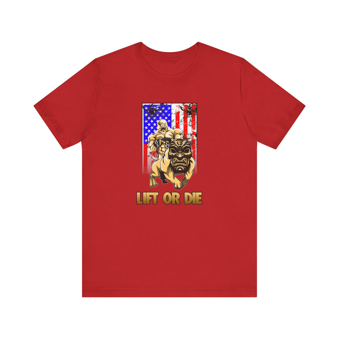 ANGRY DOG SAND AMERICAN FLAG/LIFT OR DIE