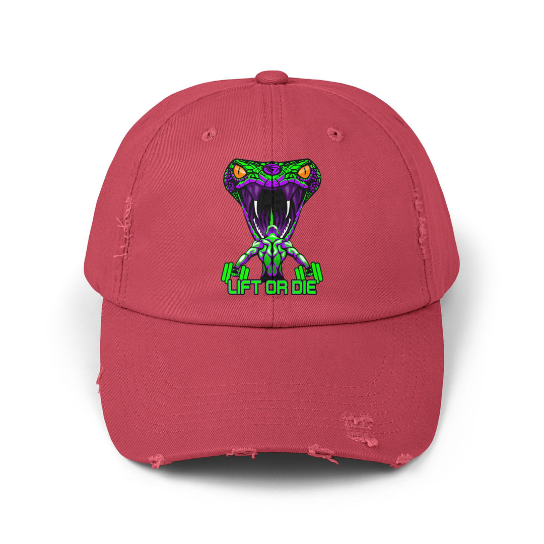 MAN VS VIPER PURPLE GREEN /LIFT OR DIE CAP