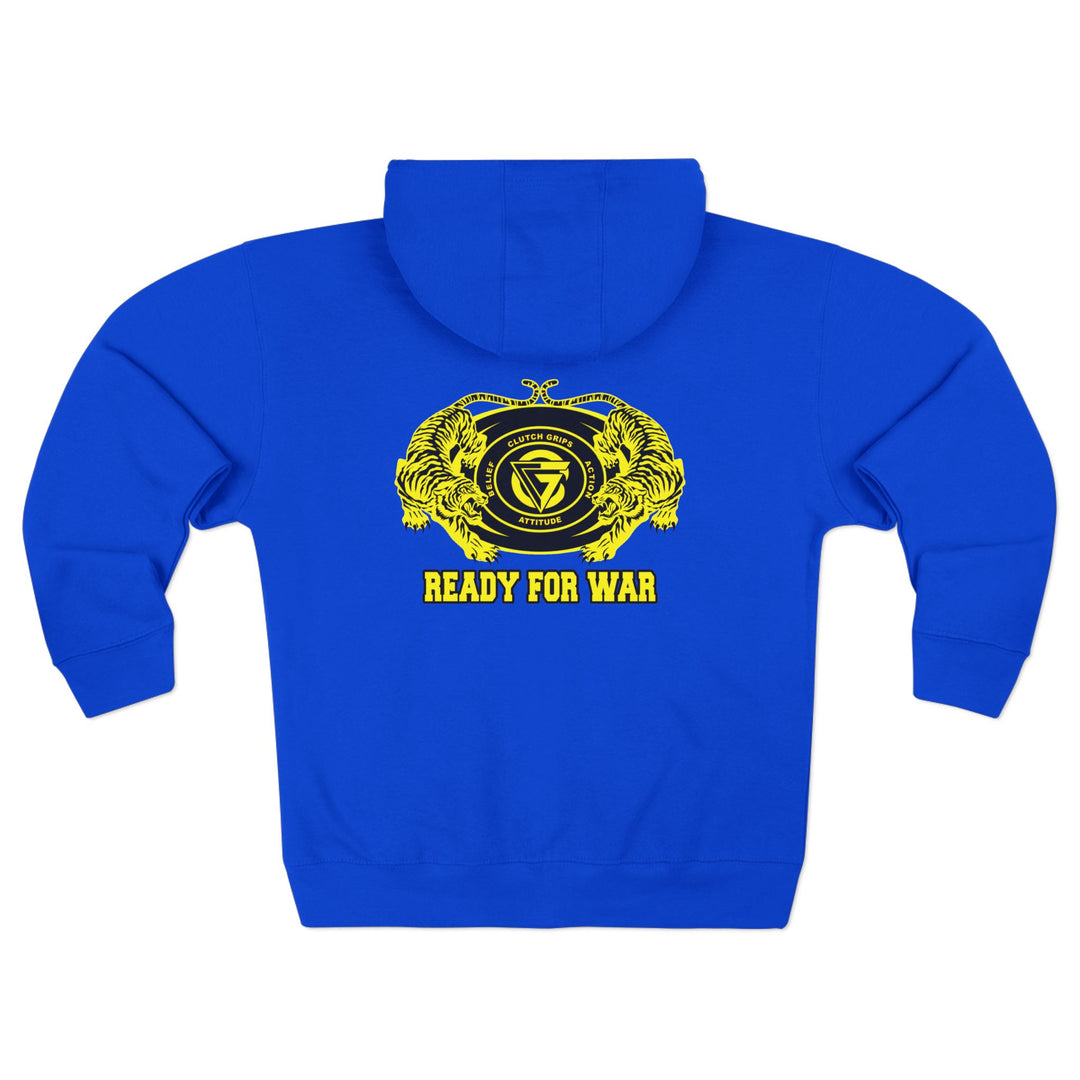 CG TIGER VS TIGER YELLOW BLACK /READY FOR WAR ZIP UP