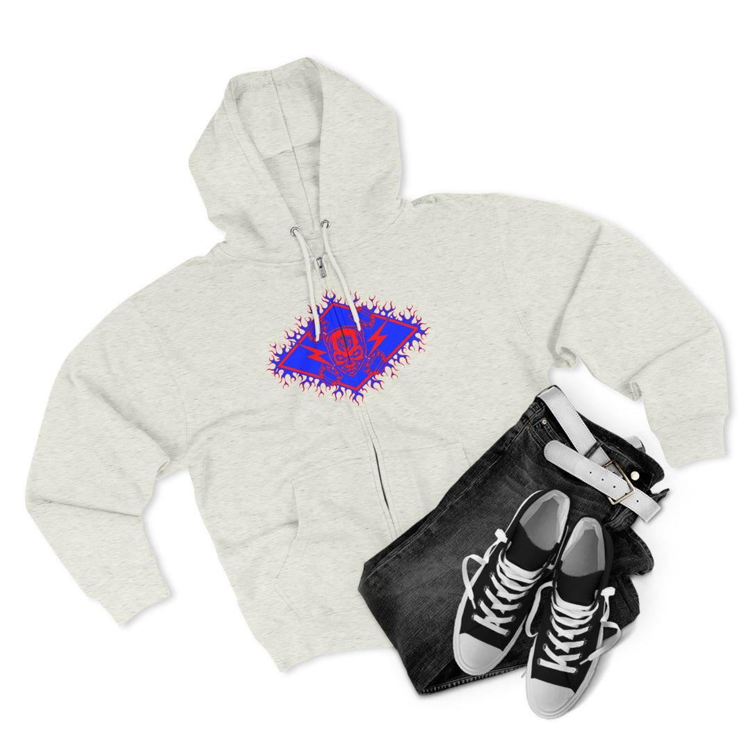CG STAND OFF RED BLUE /KILL OR BE KILLED ZIP UP