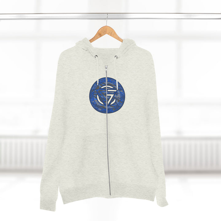 CG ANGRY DOG GREY BLUE CAMO/READY FOR WAR ZIP UP