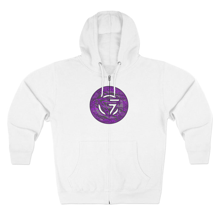 CG ANGRY DOG GREY CAMO PURPLE/STAY SAVAGE ZIP UP