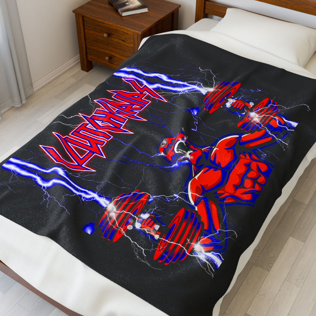 RIDE THE LIGHTNING RED BLUE /CLUTCHGRIPS BLANKET