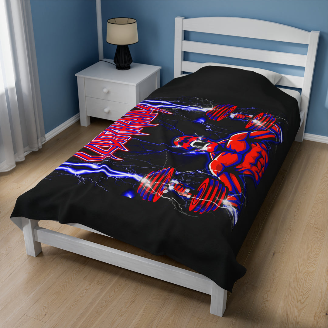 RIDE THE LIGHTNING RED BLUE /CLUTCHGRIPS BLANKET