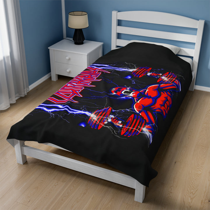 RIDE THE LIGHTNING RED BLUE /CLUTCHGRIPS BLANKET