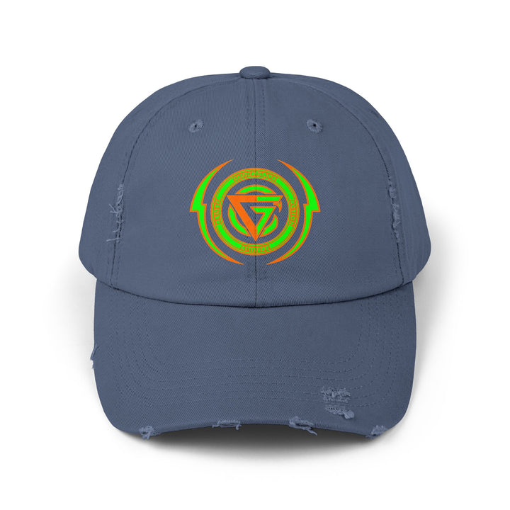 CG LOGO LIGHTNING ARCHES HYPER ORANGE GREEN /BELIEF ATTITUDE ACTION CAP