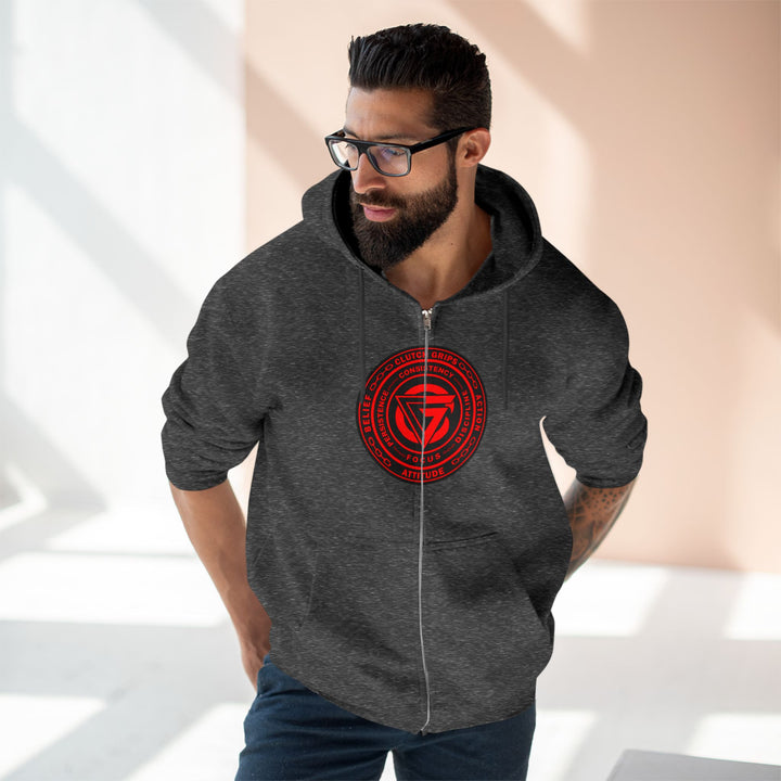 MAC VS SNAKE RED /READY FOR WAR ZIP UP