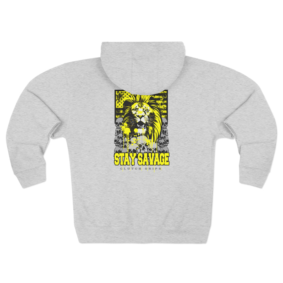 LIONHEART YELLOW BLACK /STAY SAVAGE ZIP UP