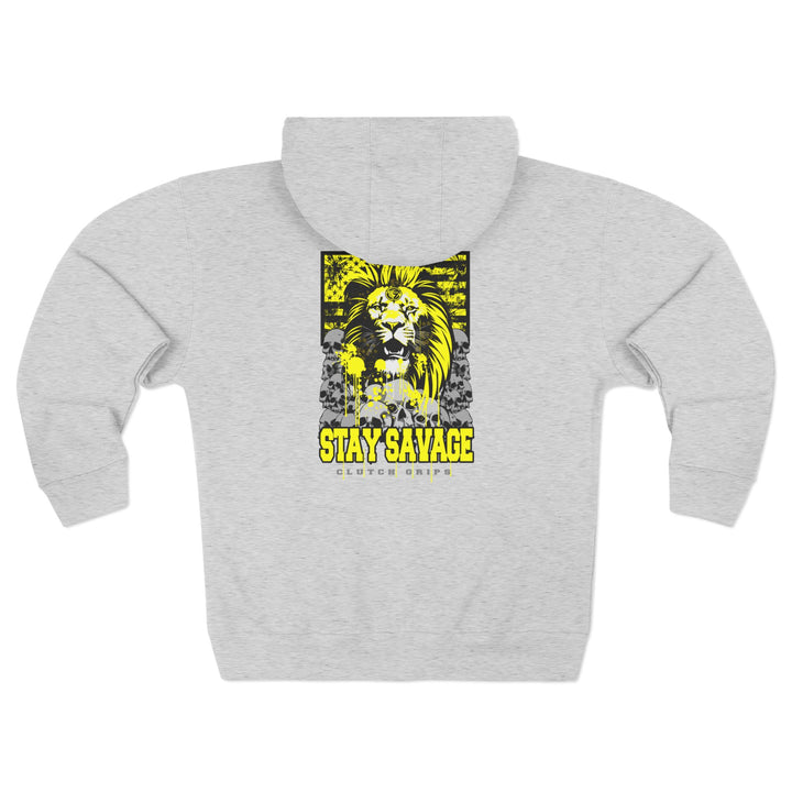 LIONHEART YELLOW BLACK /STAY SAVAGE ZIP UP