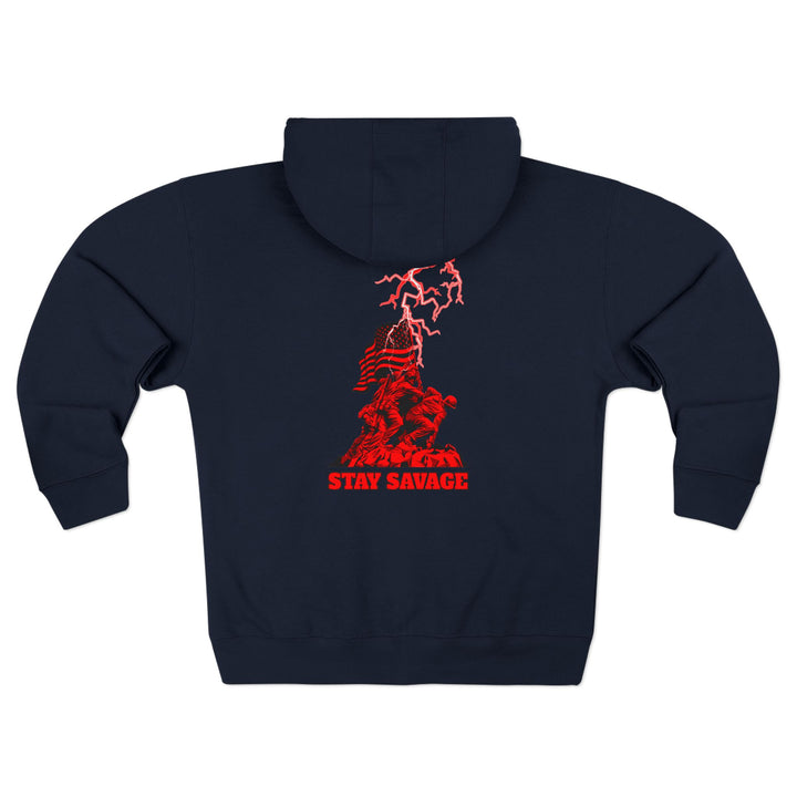 CG A AMERICAN WARRIORS RED  /STAY SAVAGE ZIP UP