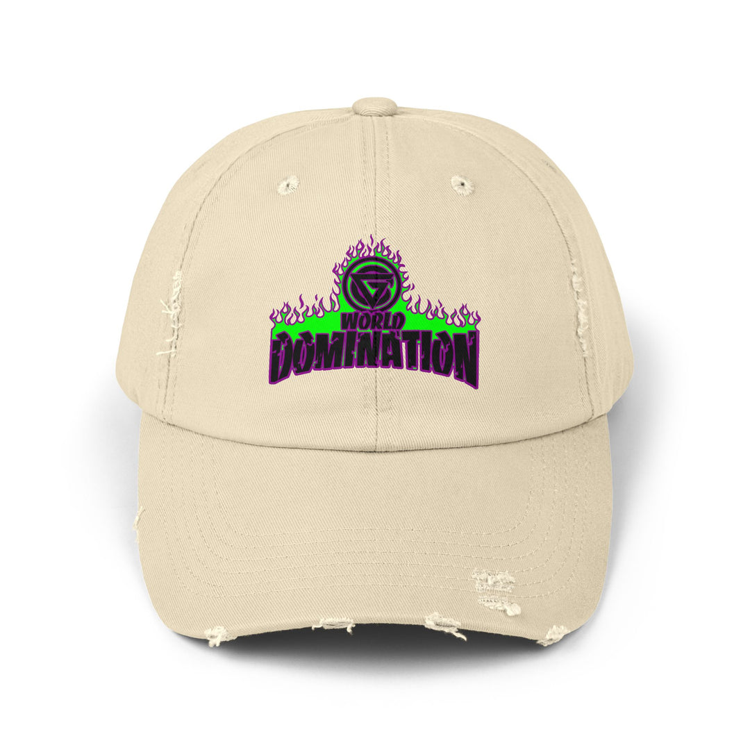 CG PURPLE GREEN FIRE /WORLD DOMINATION CAP