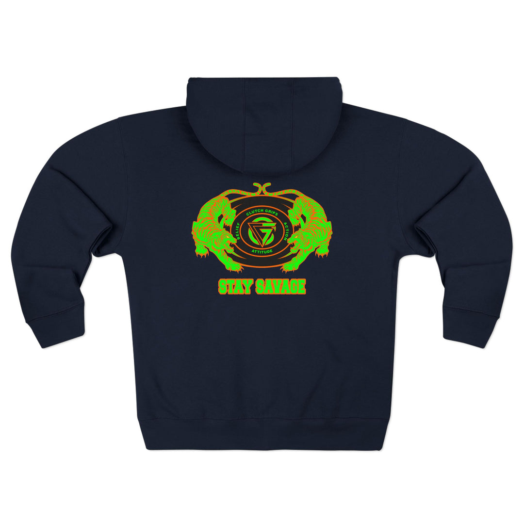 CG TIGER VS TIGER GREEN ORANGE /STAY SAVAGE ZIP UP