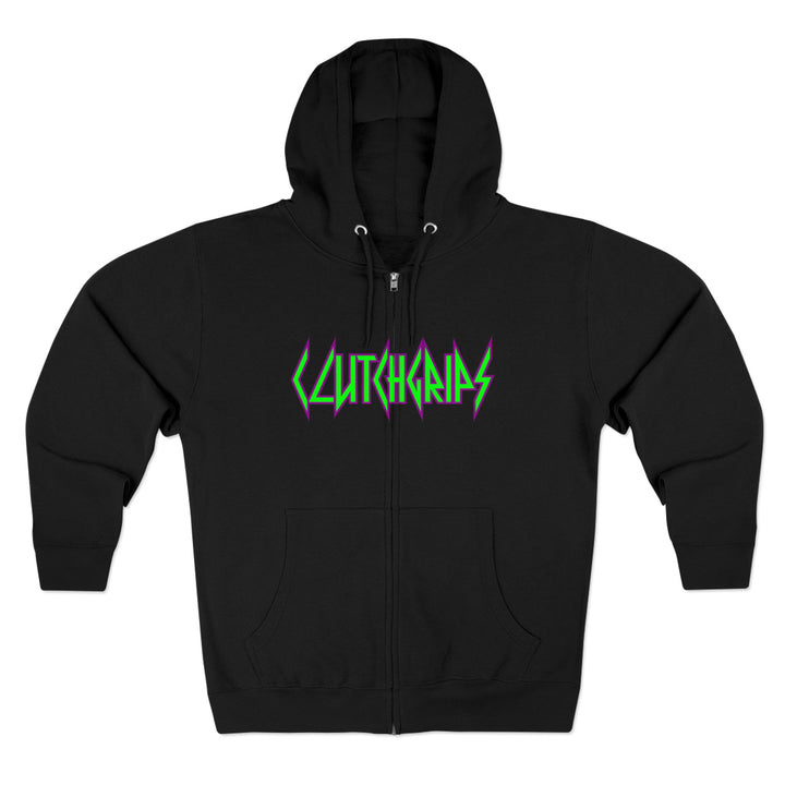 CG ANGRY DOG PURPLE GREEN/LIFT OR DIE ZIP UP