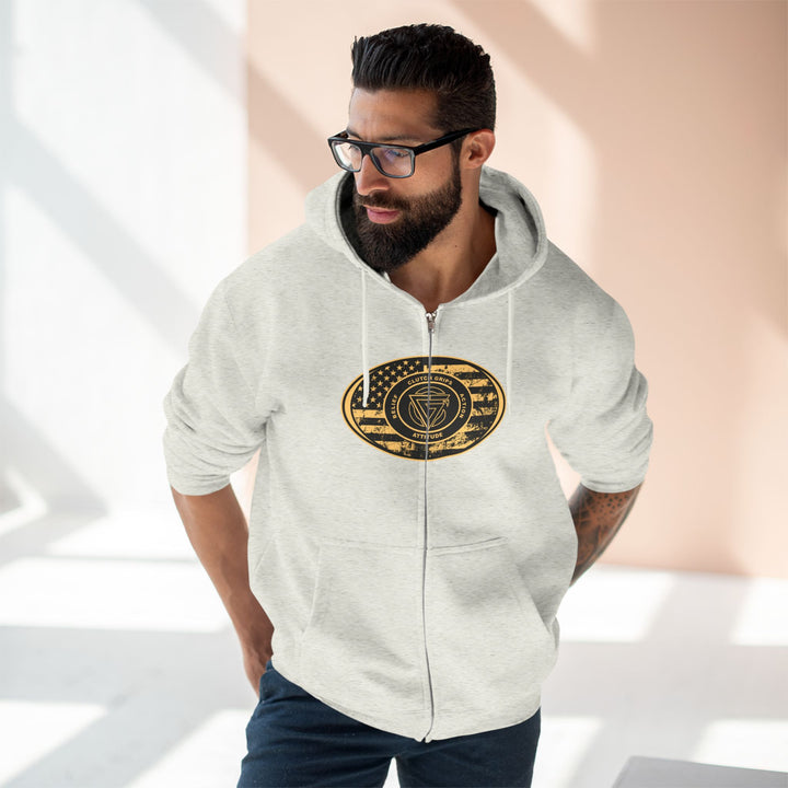 CG  TIGER FLAME DESERT SAND/I AM THE ONE  ZIP UP