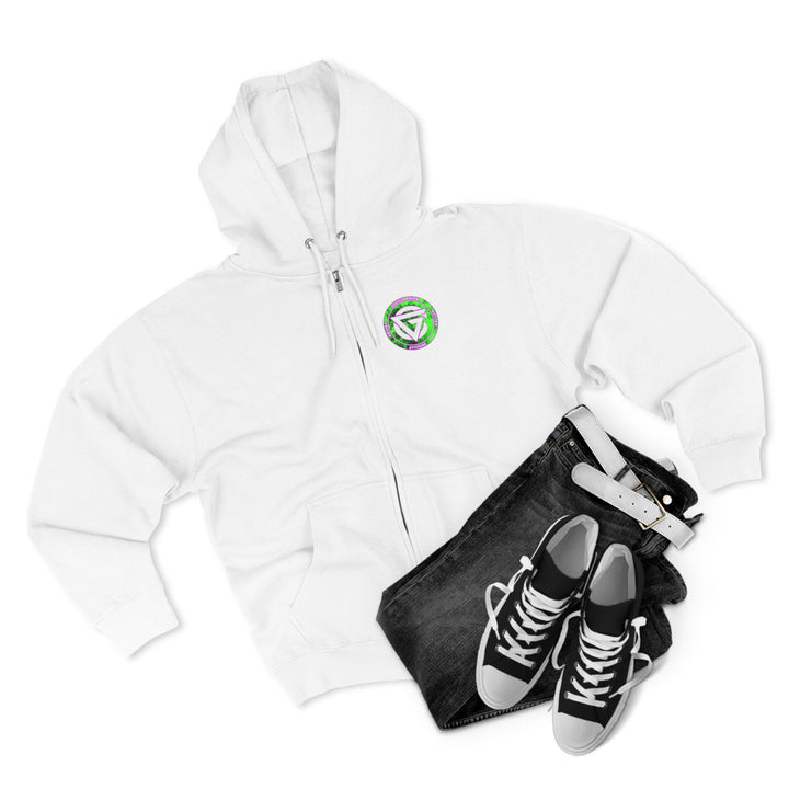 CG LION HEART GREEN PURPLISH PINK LIFT OR DIE ZIP UP