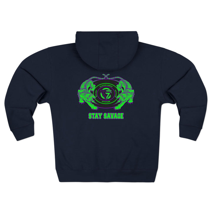 CG TIGER VS TIGER PURPLE GREEN /STAY SAVAGE ZIP UP
