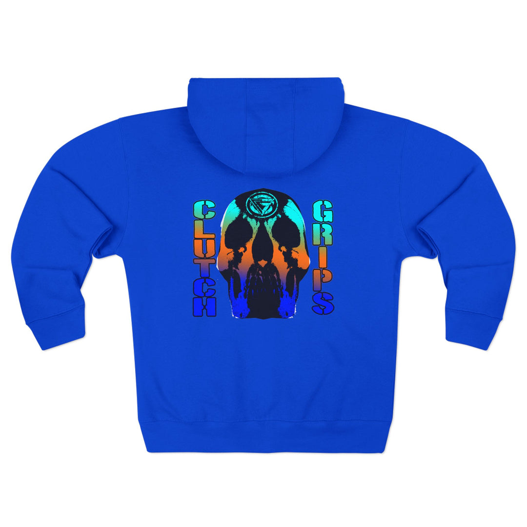 CG SKULLATOR BLUE ORANGE AQUA /WORLD DOMINATION ZIP UP