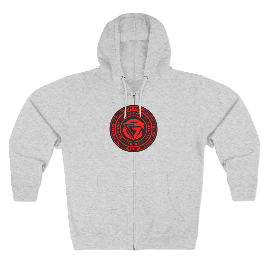 MAC VS SNAKE RED /READY FOR WAR ZIP UP
