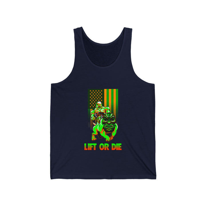 ANGRY DOG ORANGE GREEN TANK FLAG/LIFT OR DIE