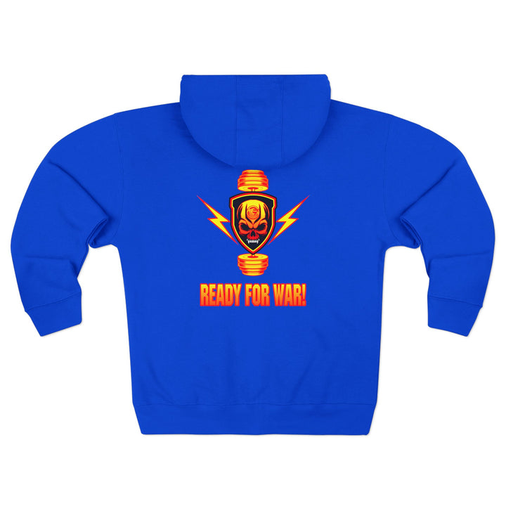 CG SGL SKULL BELL RED GOLD/READY FOR WAR ZIP UP