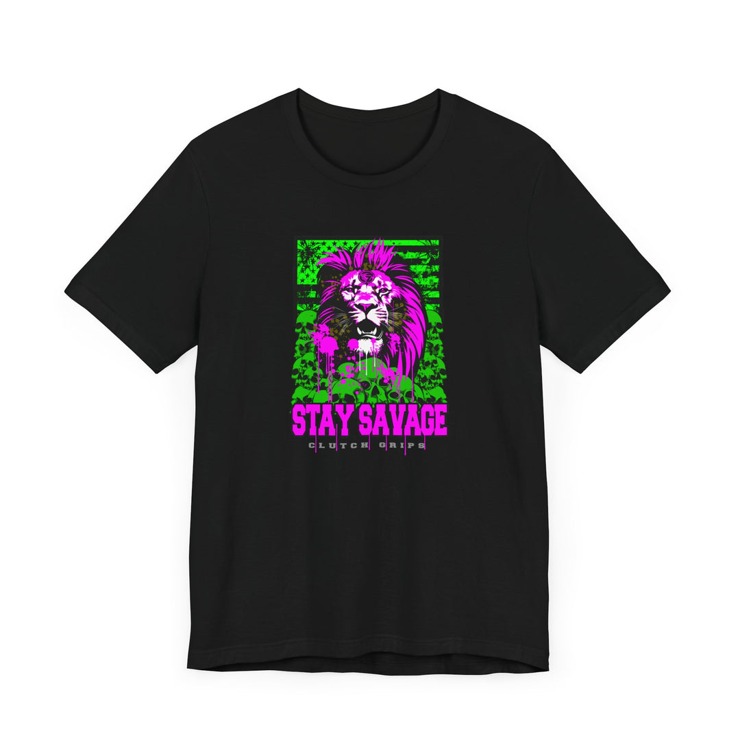 LION HEART FREEDOM TEE PURPLE GREEN/STAY SAVAGE
