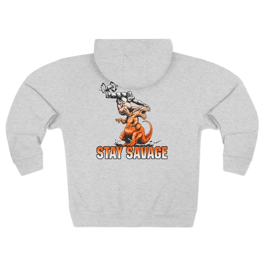CG APE VS ZILLA 2ND FIGHT ORANGE WHITE FADE /STAY SAVAGE ZIP UP