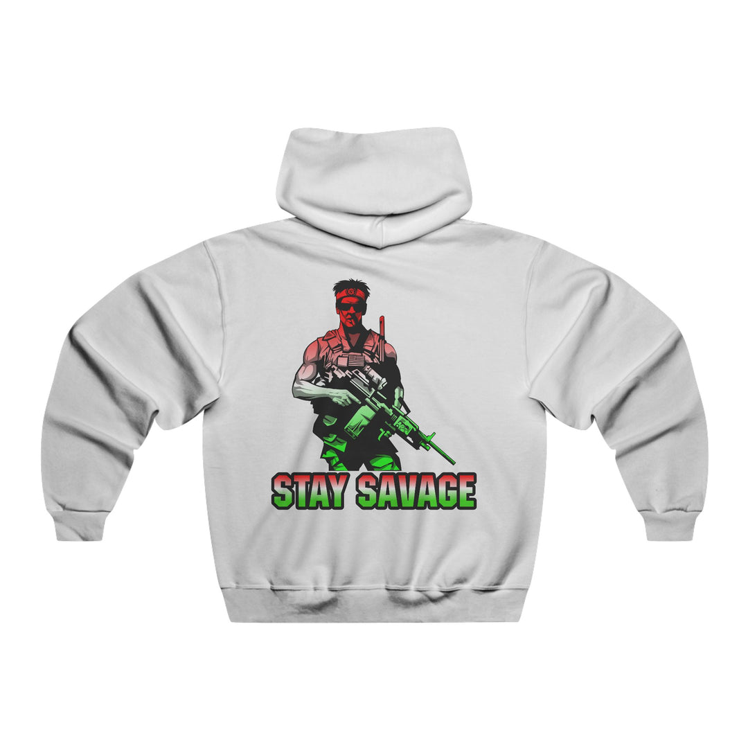 CG  NAVY SEAL TRIBUTE  RIP RED WHITE GREEN FADE  /STAY SAVAGE ZIP UP