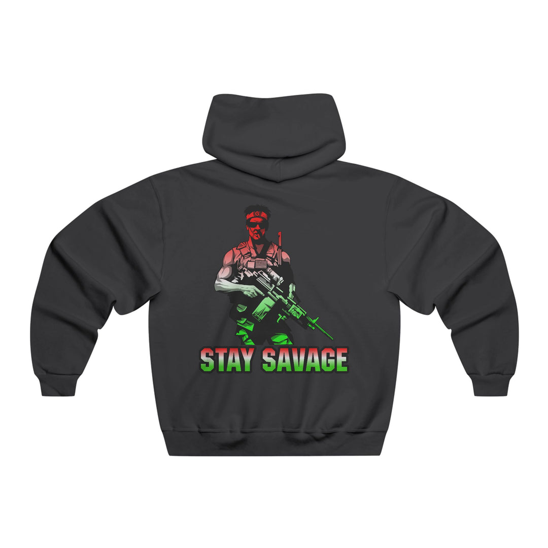 CG  NAVY SEAL TRIBUTE  RIP RED WHITE GREEN FADE  /STAY SAVAGE ZIP UP