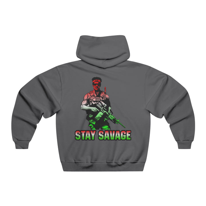CG  NAVY SEAL TRIBUTE  RIP RED WHITE GREEN FADE  /STAY SAVAGE ZIP UP