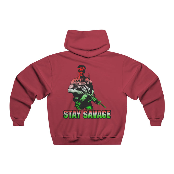 CG  NAVY SEAL TRIBUTE  RIP RED WHITE GREEN FADE  /STAY SAVAGE ZIP UP