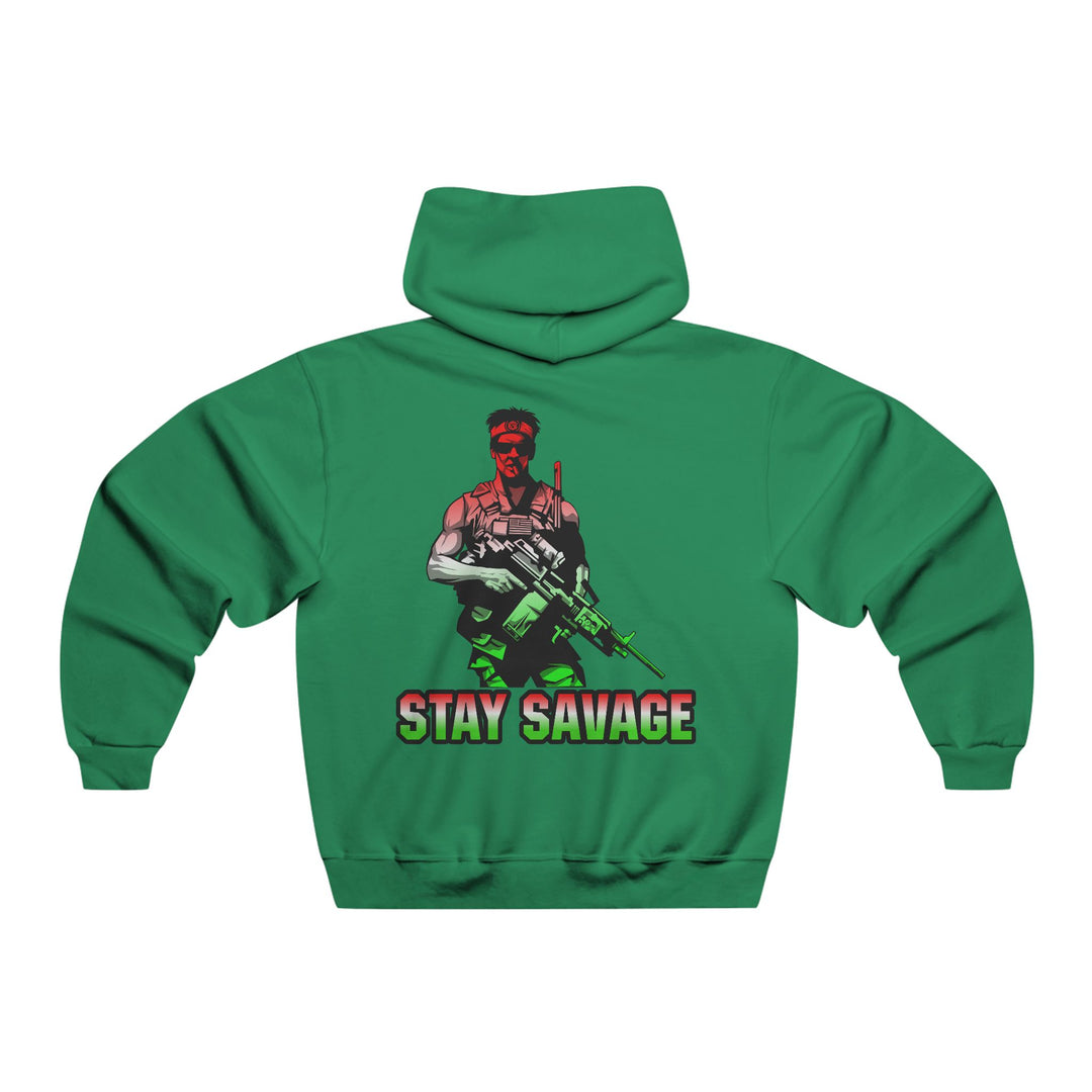 CG  NAVY SEAL TRIBUTE  RIP RED WHITE GREEN FADE  /STAY SAVAGE ZIP UP