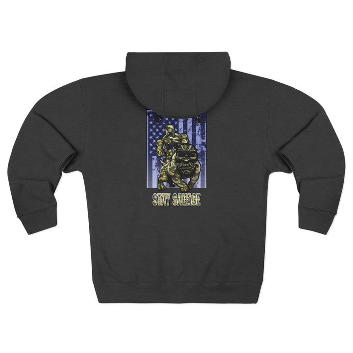 CG ANGRY DOG YELLOW CAMO /STAY SAVAGE ZIP UP