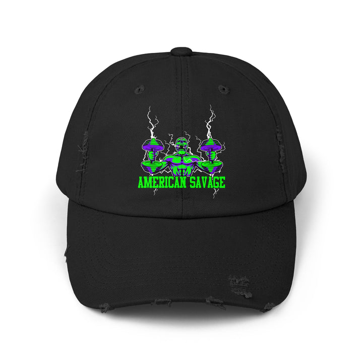 RIDE THE LIGHTNING PURPLE GREEN/AMERICAN SAVAGE CAP