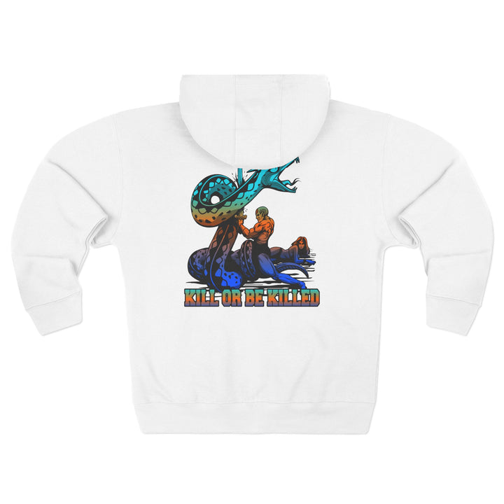 CG SERPENT SLAYER BLUE ORANGE AQUA /KILL OR BE KILLED ZIP UP