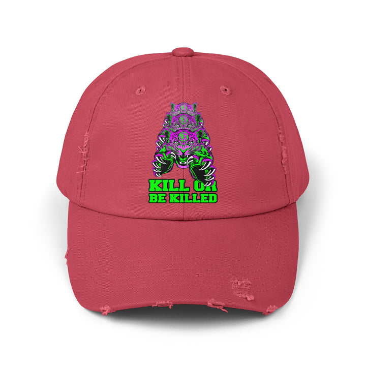 CG LEAPOARD PURPLE GREEN /KILL OR BE KILLED CAP