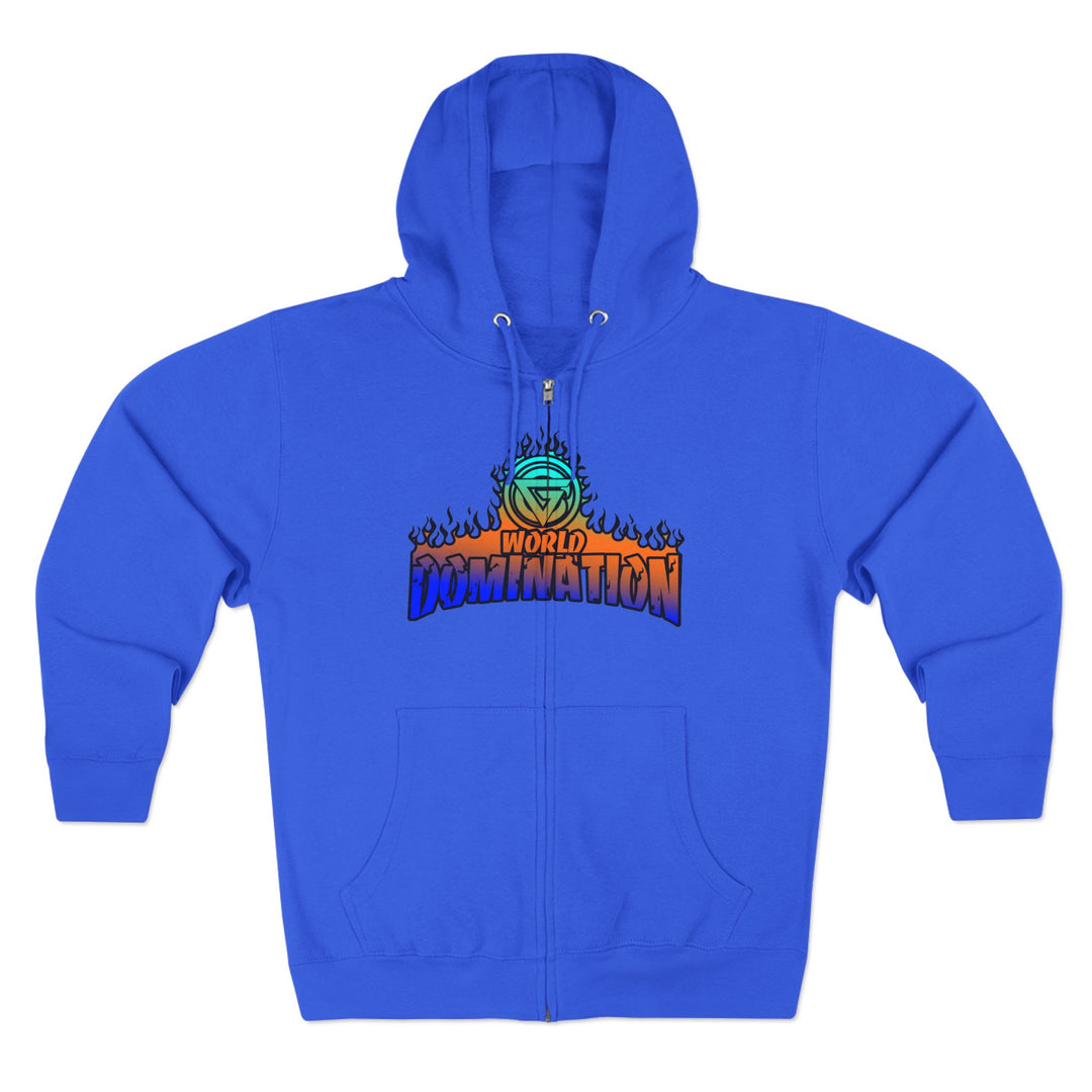 CG APE VS ZILLA BLUE ORANGE AQUA /WELCOME TO THE JUNGLE ZIP UP