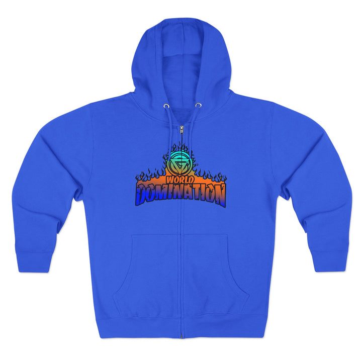 CG APE VS ZILLA BLUE ORANGE AQUA /WELCOME TO THE JUNGLE ZIP UP