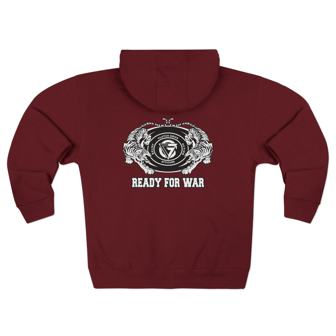 CG TIGER VS TIGER WHITE BLACK /READY FOR WAR ZIP UP